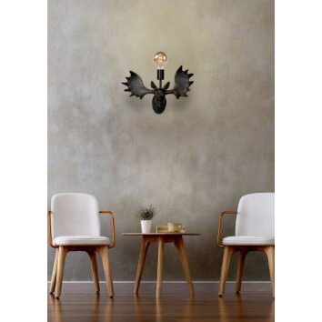 Lucide MOOSE Applique Nero, 1-Luce