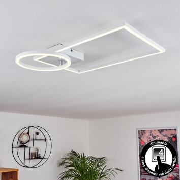 Moya Plafoniera LED Bianco, 1-Luce