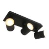 Steinhauer Points noirs Plafoniera LED Nero, 3-Luci