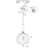 Steinhauer Aureole Lampada a Sospensione Nero, 1-Luce