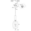 Steinhauer Aureole Lampada a Sospensione Nero, 1-Luce