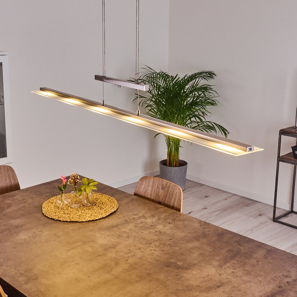 Hogana Lampada a Sospensione LED Nichel opaco, 1-Luce main product photo
