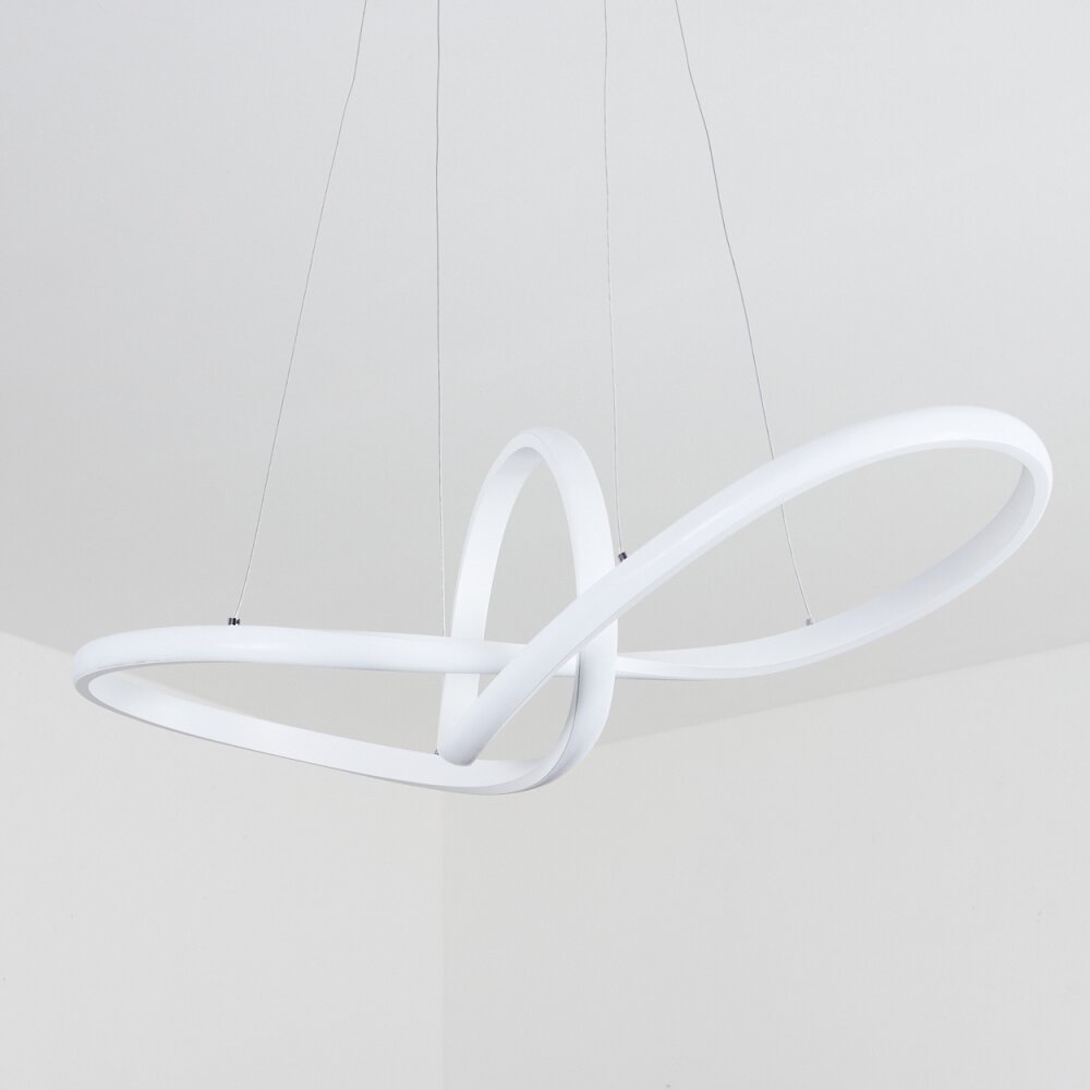 Pitasch Lampadario a sospensione LED Bianco, 1-Luce