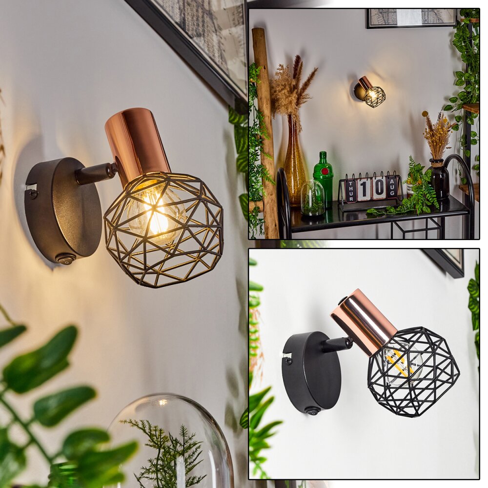 Palmira Applique Ramato, Nero, 1-Luce main product photo