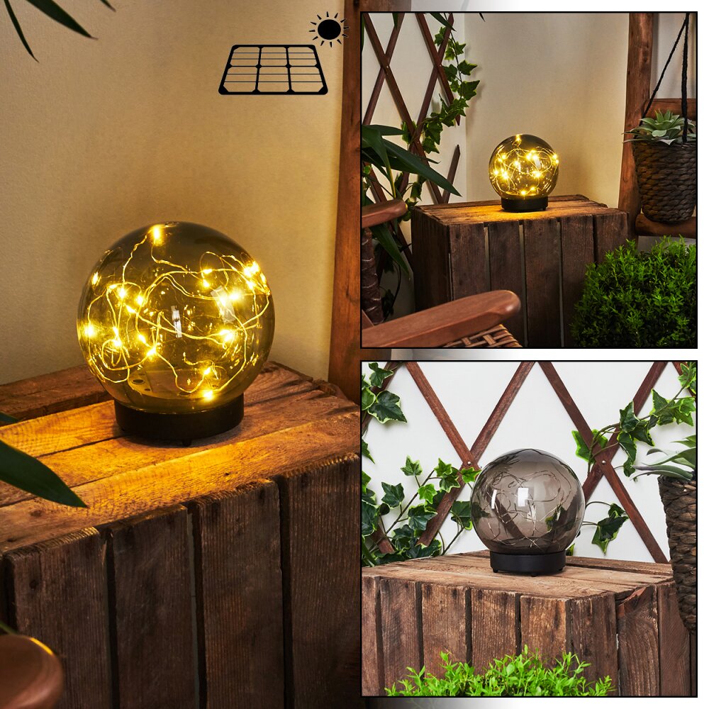 Pollenca Lampade solari LED Nero, 20-Luci main product photo