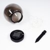Pollenca Lampade solari LED Nero, 20-Luci