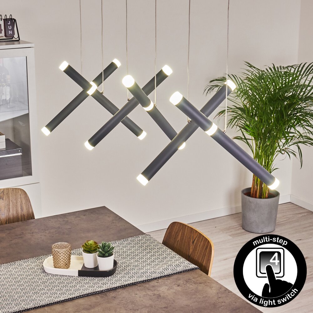 Térou Lampada a Sospensione LED Antracite, 6-Luci main product photo