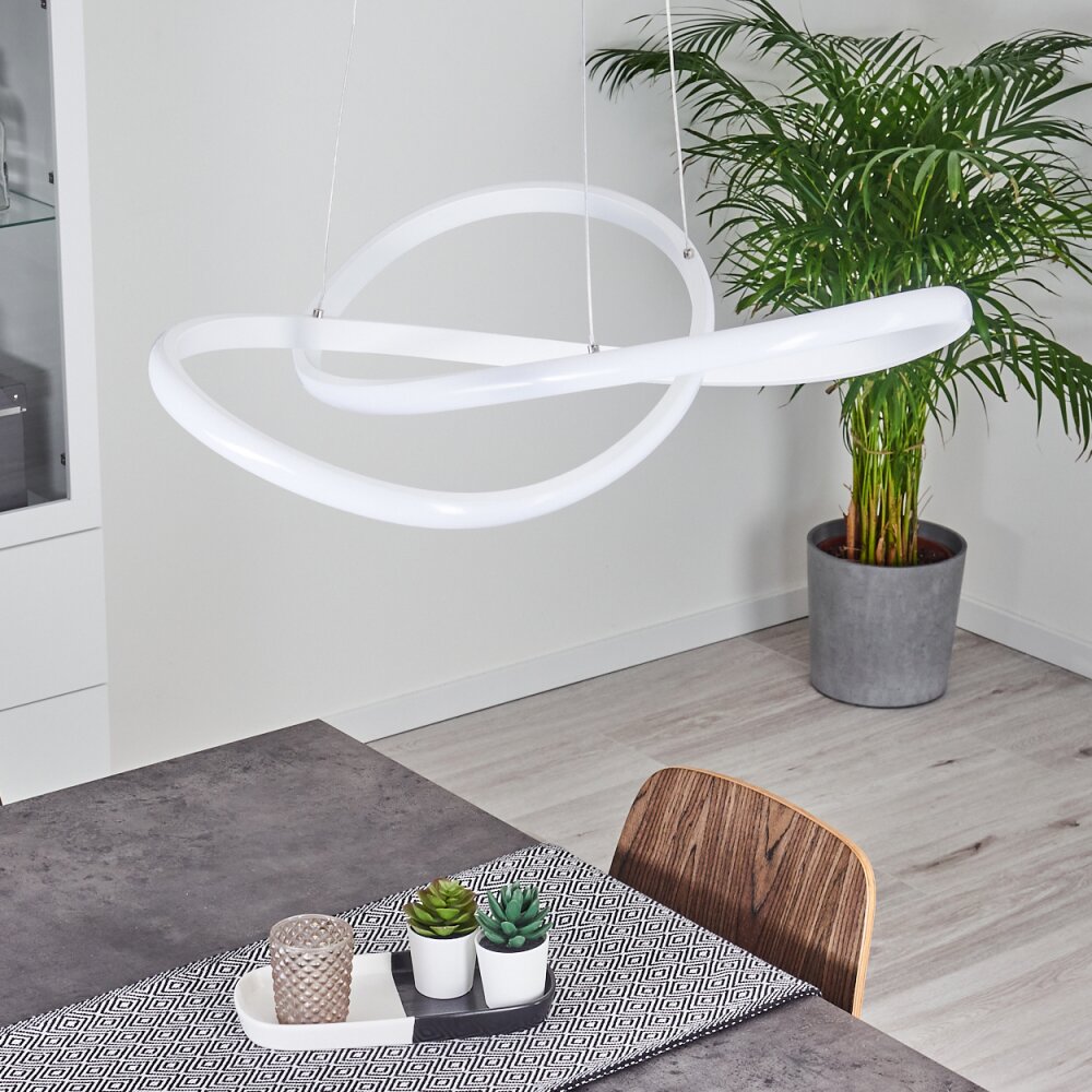 Pitasch Lampadario a sospensione LED Bianco, 1-Luce