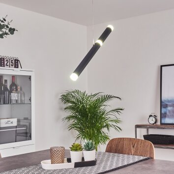 Térou Lampadario a sospensione LED Antracite, 1-Luce