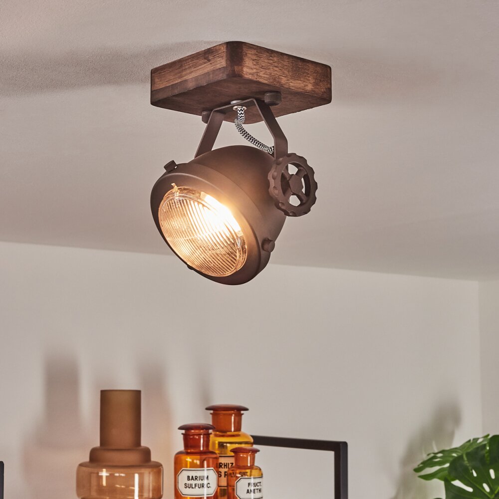 Herford Plafoniera Marrone, Chiaro, 1-Luce main product photo