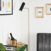 Zuoz Lampada da terra Ottone, Nero, 1-Luce