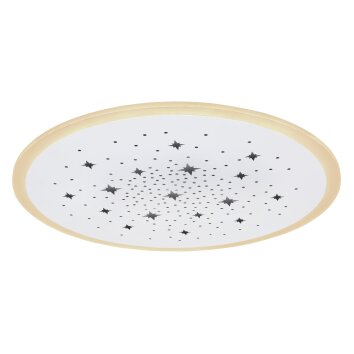 Globo MURPHY Plafoniera LED Bianco, 1-Luce, Telecomando, Cambia colore
