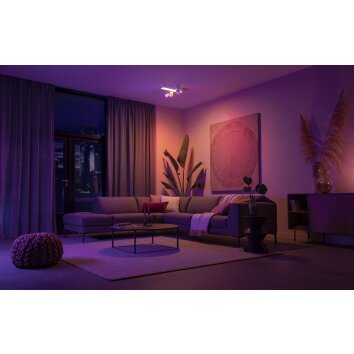 Philips HUE Centris Plafoniera LED Bianco, 3-Luci, Cambia colore