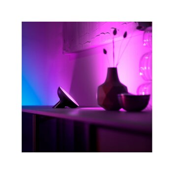 Philips HUE Bloom Lampada da tavolo LED Nero, 1-Luce, Cambia colore