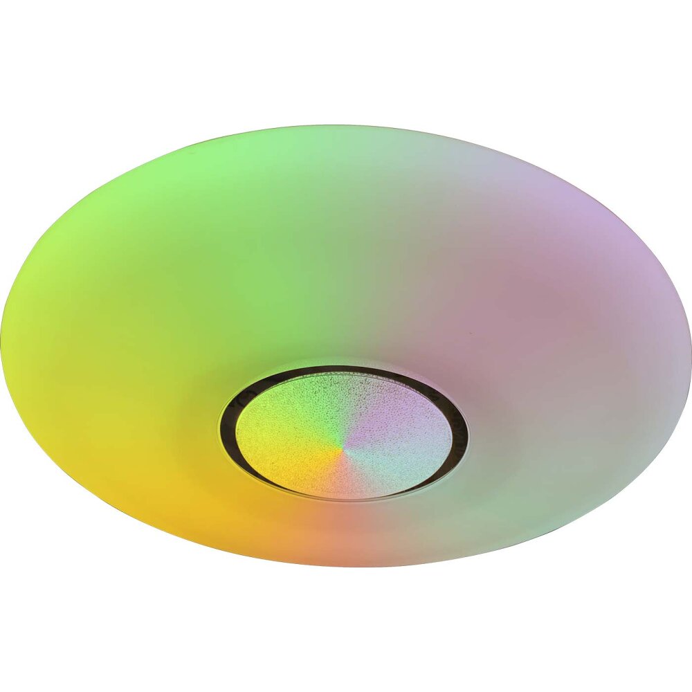 Globo SULLY Plafoniera LED Bianco, 1-Luce, Telecomando, Cambia colore