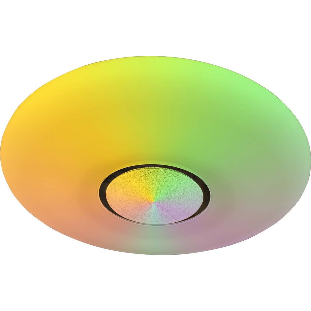 Globo SULLY Plafoniera LED Bianco, 1-Luce, Telecomando, Cambia colore