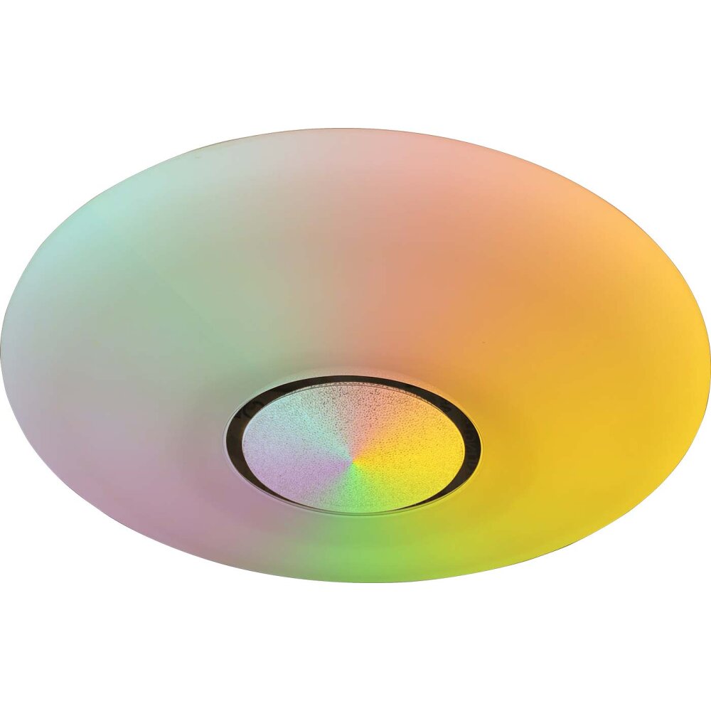 Globo SULLY Plafoniera LED Bianco, 1-Luce, Telecomando, Cambia colore