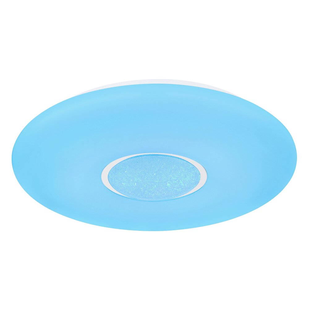 Globo SULLY Plafoniera LED Bianco, 1-Luce, Telecomando, Cambia colore