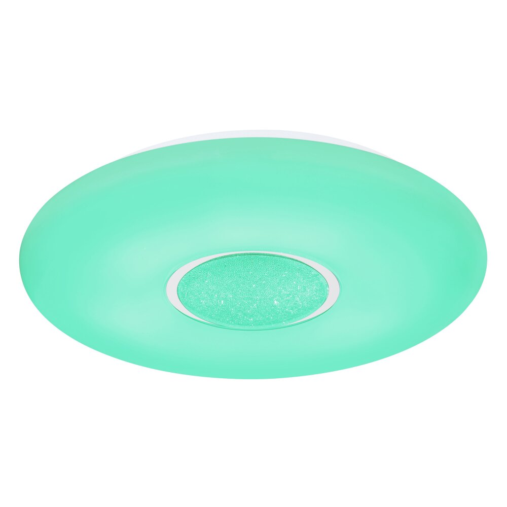 Globo SULLY Plafoniera LED Bianco, 1-Luce, Telecomando, Cambia colore