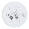 Globo SULLY Plafoniera LED Bianco, 1-Luce, Telecomando, Cambia colore