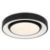 Globo SULLY Plafoniera LED Nero, 1-Luce, Telecomando, Cambia colore