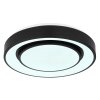 Globo SULLY Plafoniera LED Nero, 1-Luce, Telecomando, Cambia colore