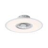 Leuchten Direkt FLAT-AIR ventilatore da soffitto LED Argento, 1-Luce, Telecomando