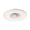 Leuchten Direkt FLAT-AIR ventilatore da soffitto LED Argento, 1-Luce, Telecomando