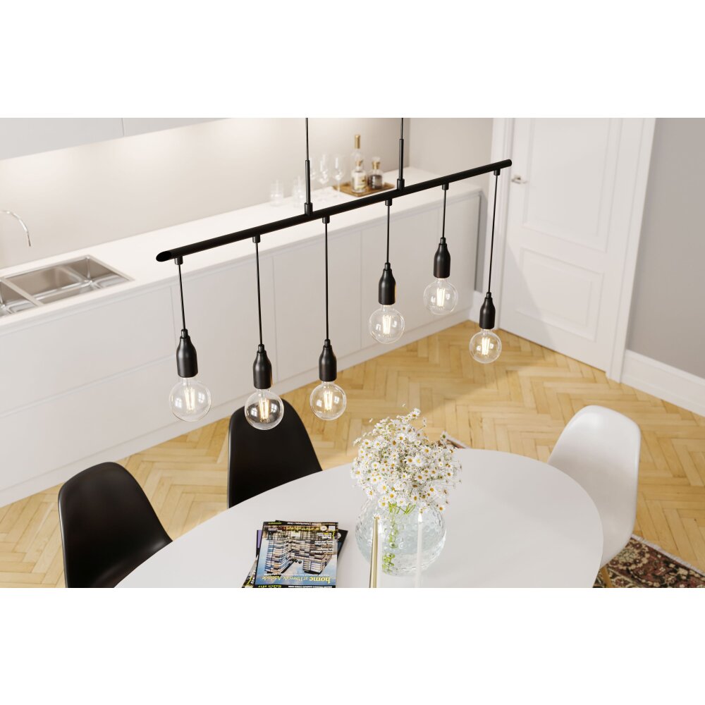 By Rydens Skyline Lampadario a sospensione Nero, 6-Luci main product photo