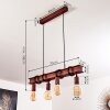 Barbengo Lampada a Sospensione Ruggine, 4-Luci