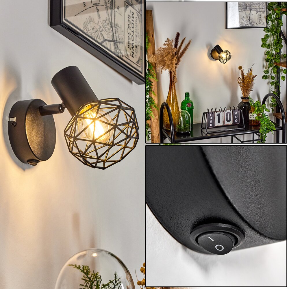 Palmira Applique Nero, 1-Luce main product photo