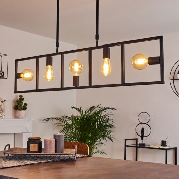 Nanbong Lampada a Sospensione Nero, 5-Luci