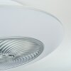 Chaville ventilatore da soffitto LED Bianco, 1-Luce, Telecomando