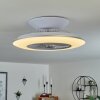 Chaville ventilatore da soffitto LED Bianco, 1-Luce, Telecomando