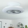 Chaville ventilatore da soffitto LED Bianco, 1-Luce, Telecomando