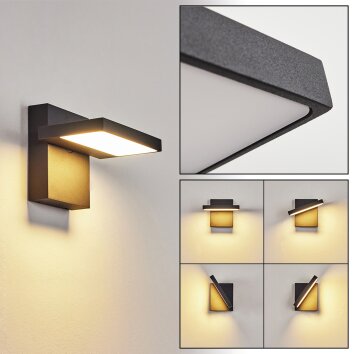 Lyckan Applique da esterno LED Nero, 1-Luce