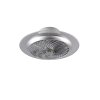Reality Narvik Ventilatore LED Cromo, 1-Luce, Telecomando