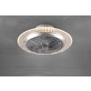 Reality Narvik Ventilatore LED Cromo, 1-Luce, Telecomando