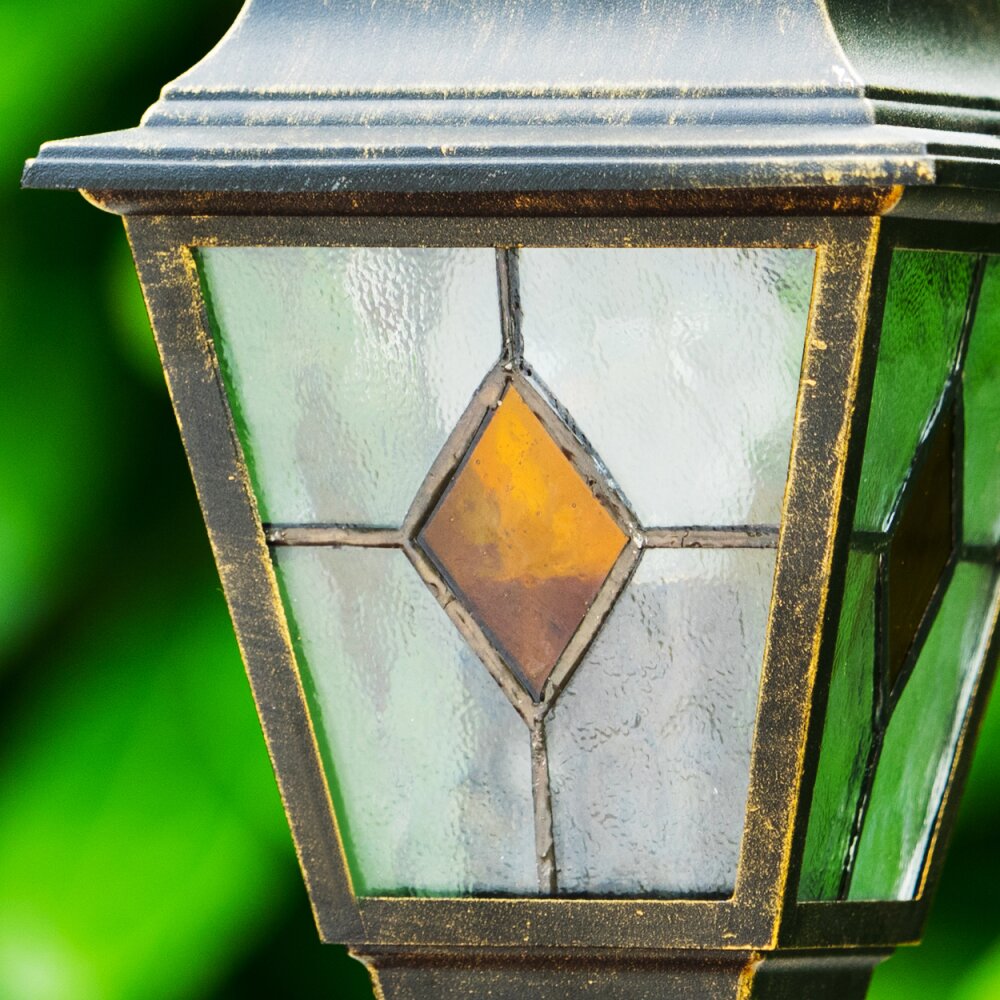 Antibes Lampada da terra da esterno Marrone, Oro, 1-Luce