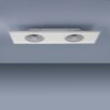 Leuchten Direkt FLAR-AIR ventilatore da soffitto LED Bianco, 1-Luce, Telecomando