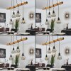 Seegaard Lampada a Sospensione Legno chiaro, Nero, 4-Luci