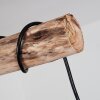 Ajaccio Lampada a Sospensione Legno chiaro, Nero, 6-Luci