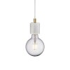 Nordlux SIV Lampadario a sospensione Ottone, Bianco, 1-Luce