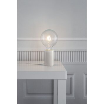 Nordlux SIV Lampada da tavolo Grigio, Bianco, 1-Luce