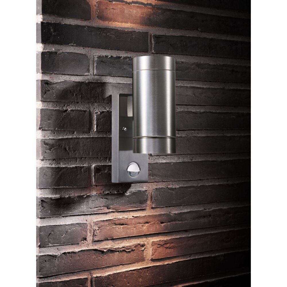 Nordlux TIN Applique da esterno Argento, 2-Luci, Sensori di movimento main product photo