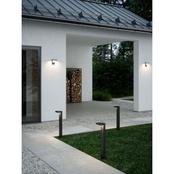 Nordlux RICA lampade da parete solare LED Nero, 1-Luce