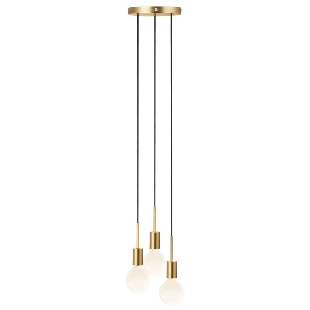 Nordlux PACO Lampada a Sospensione Ottone, 3-Luci