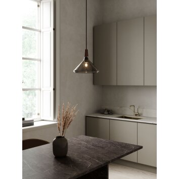 Design For The People by Nordlux NORI Lampadario a sospensione Marrone, Nero, 1-Luce