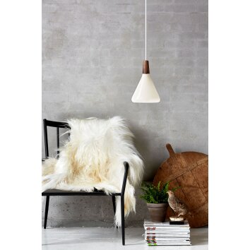 Design For The People by Nordlux NORI Lampadario a sospensione Marrone, Bianco, 1-Luce