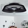 Rivarotta ventilatore da soffitto LED Bianco, 1-Luce, Telecomando